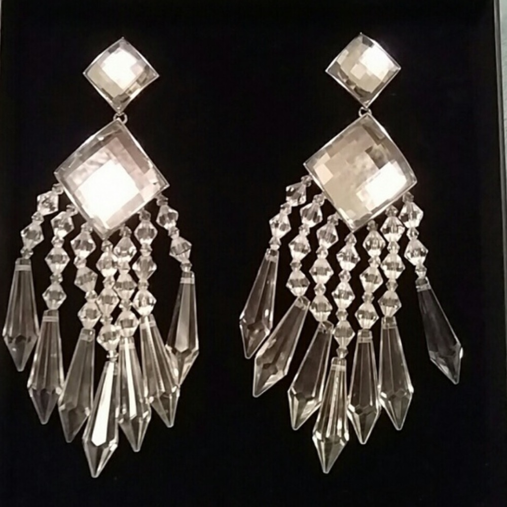 Balmain X H&M crystal earrings